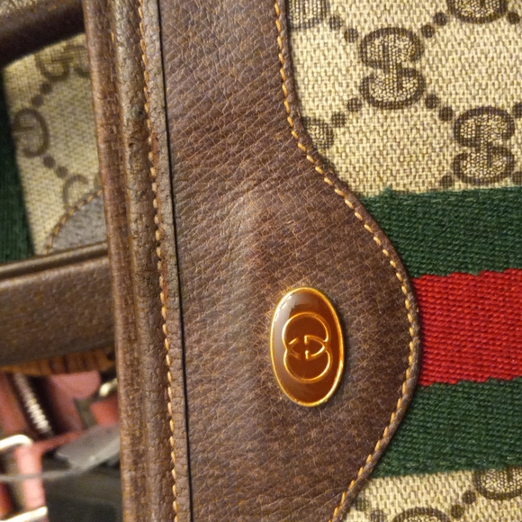 Authentic Vintage Gucci GG Monogram Supreme Sherry Web Ophidia Shopper Tote Bag - Picture 12 of 12